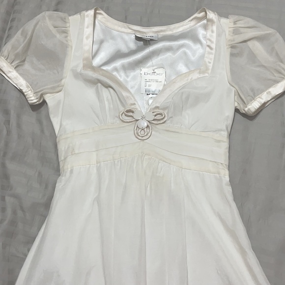Bebe dress w/silk trim detail NWT - Picture 3 of 13